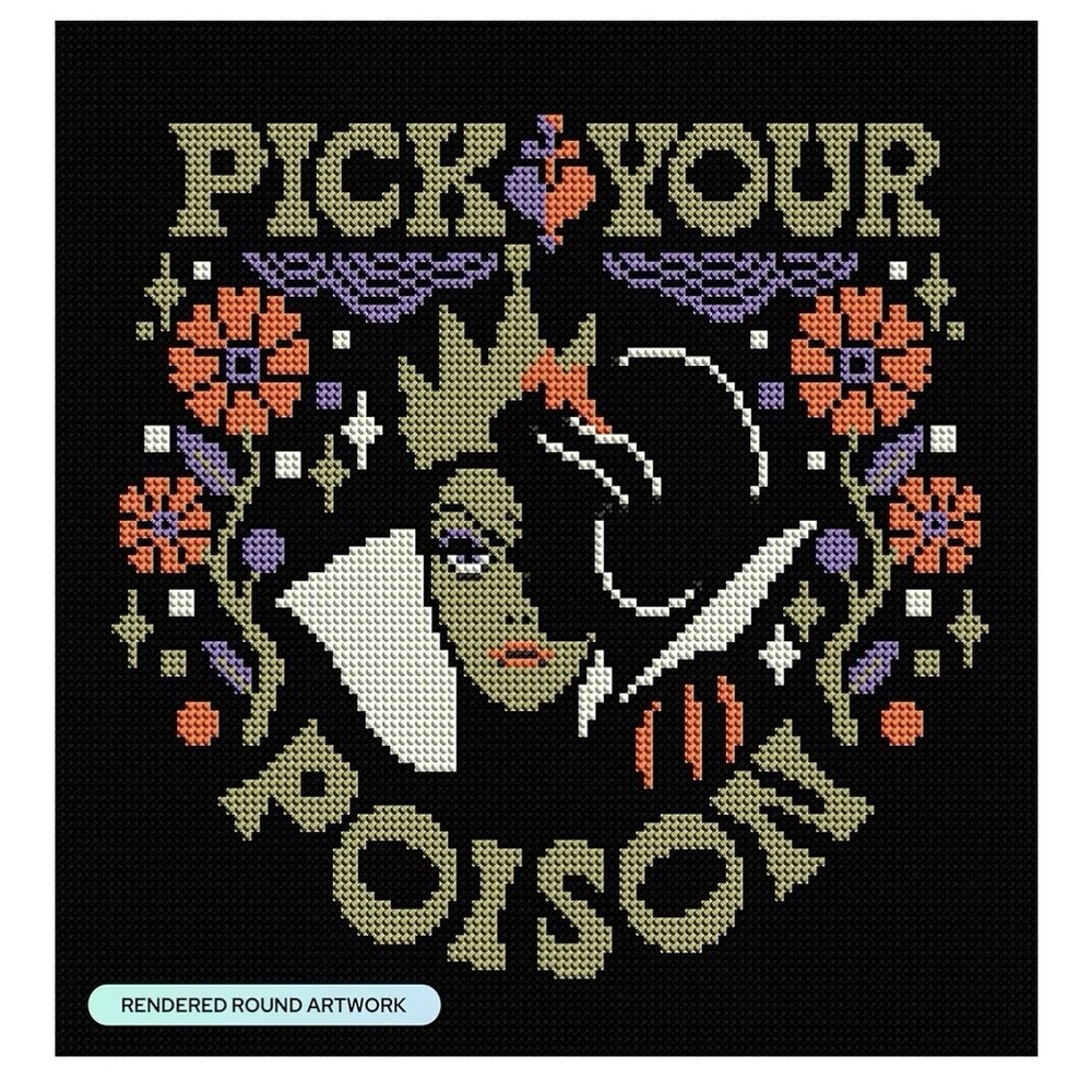 Snow White Pick Your Poison Diamond Art Kit NEW 13" x 13" sealed Disney Villians